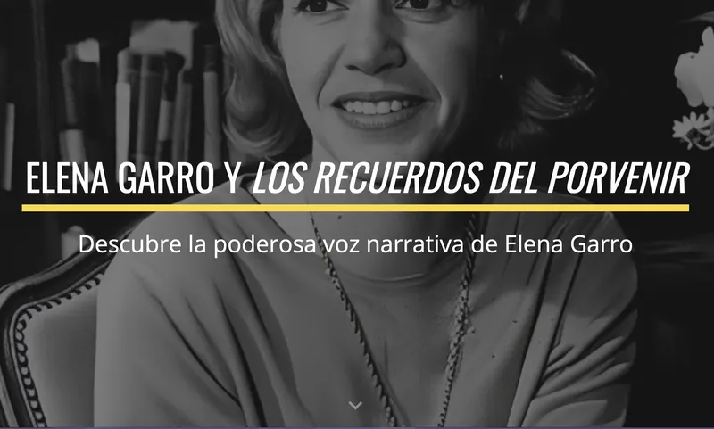 Curso sobre Elena Garro y Los recuerdos del porvenir