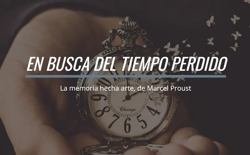 Curso sobre En busca del tiempo perdido de Marcel Proust
