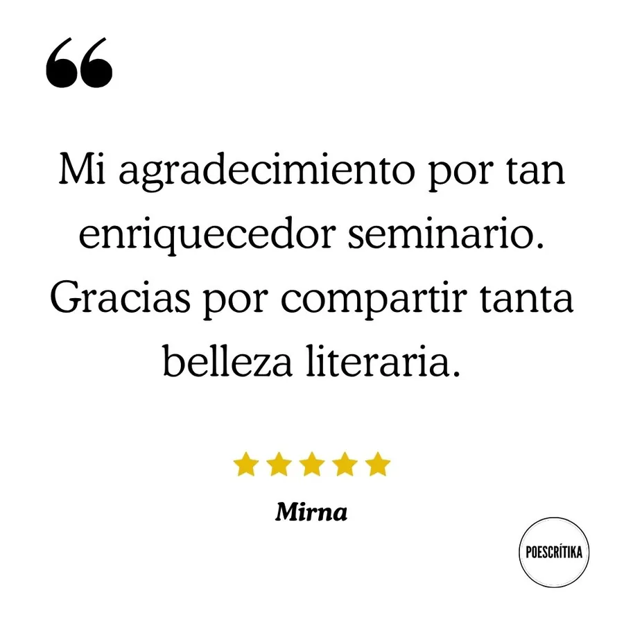 Testimonio de un lector del curso sobre Gabriel García Márquez en Poescrítika