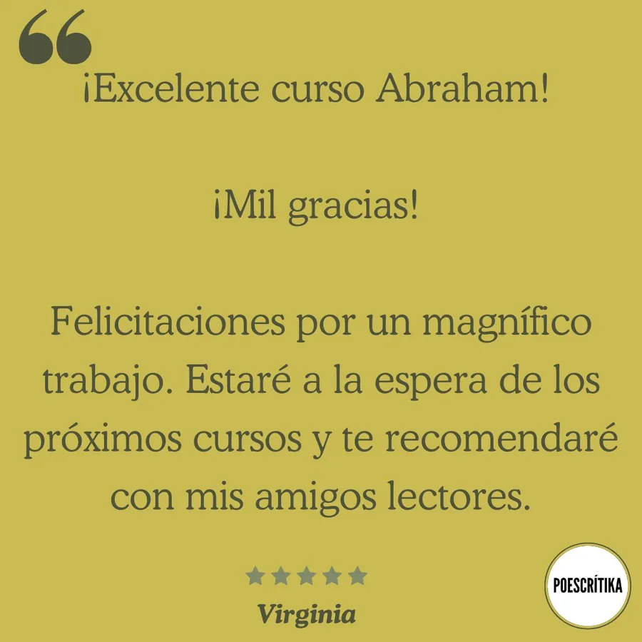 Testimonio de un lector del curso sobre Juan Rulfo en Poescrítika