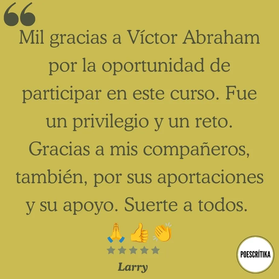 Testimonio de un lector del curso sobre Juan Rulfo en Poescrítika