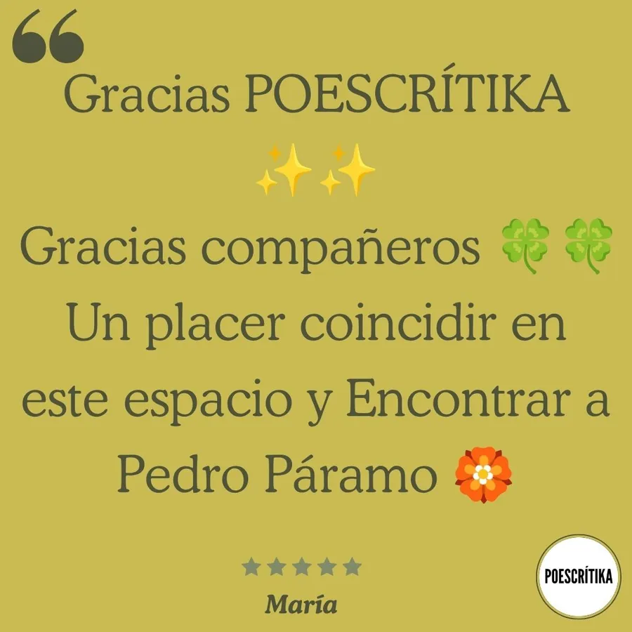 Testimonio de un lector del curso sobre Juan Rulfo en Poescrítika